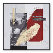 Furn & Deco Golden Embossed Wall Painting For Home Decoration